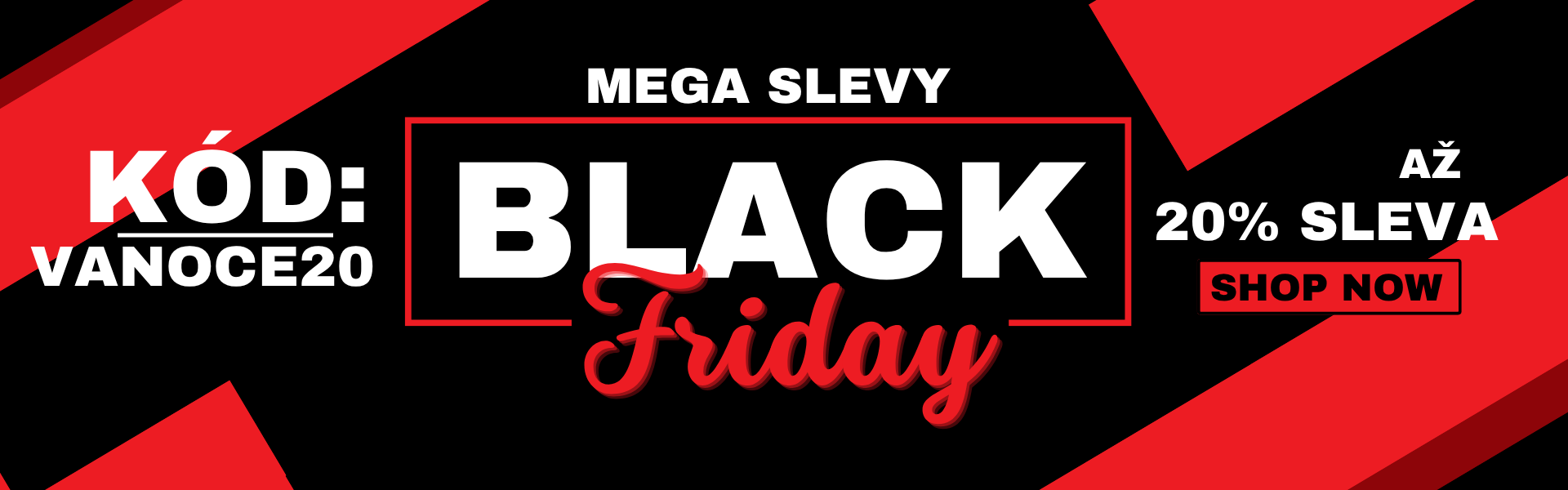 SLEVA 20% S KÓDOM VANOCE20