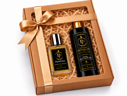 Luxury Bronze Gift Set with Perfume and Shower Gel