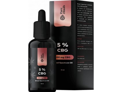 Pure rituals Broad Spectrum CBG olej 5%, 10 ml, 500 mg