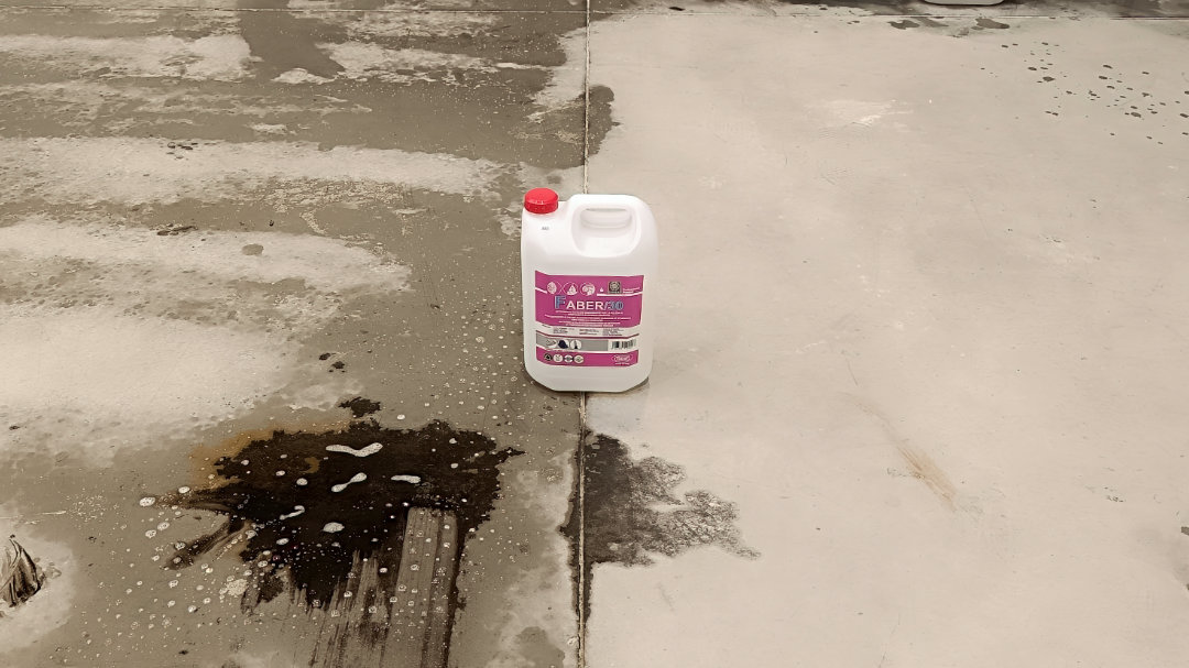 Starý motorový olej a Faber 30