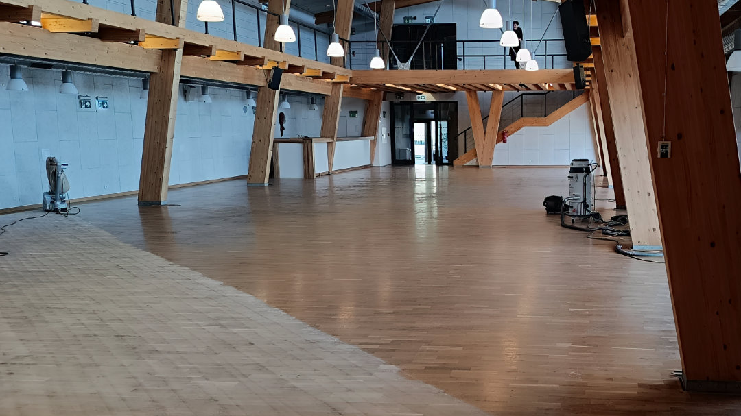 Renovace dřevěných parket ve Spolkovém domě v Ratíškovicích