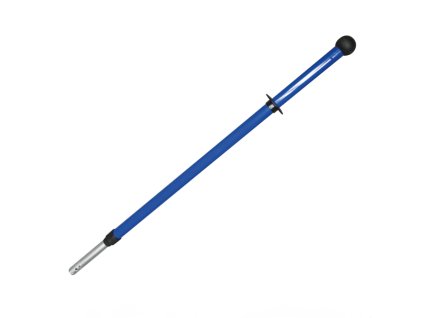 Blue telescopic mop handle with rotating ball grip 2x0.8m