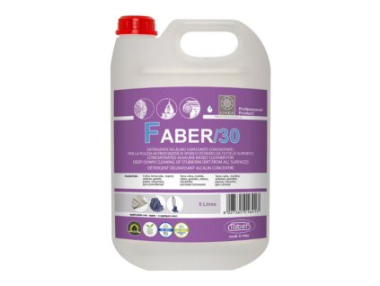 Koncentrovaný alkalický čistčpro hloubkové čištění odolných nečistot FABER 30 5l