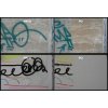před a po čištění graffiti pomocí FABER GRAFF GEL