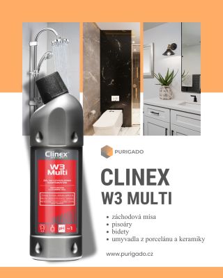 Jeden specialista na celou koupelnu? Seznamte se s Clinex W3 Multi! 🚿✨ Už vás nebaví mít v koupelně poličku plnou čističů,...
