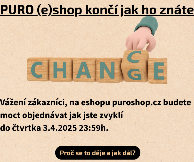 PURO shop bude končit svůj provoz v dubnu 2025