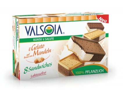 Valsoia mandlové zmrzlinové sendviče