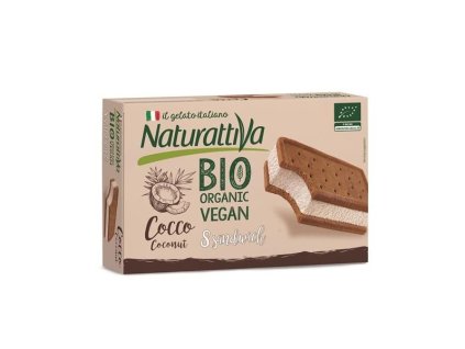 Naturattiva kokosové zmrzlinové sendviče, Bio