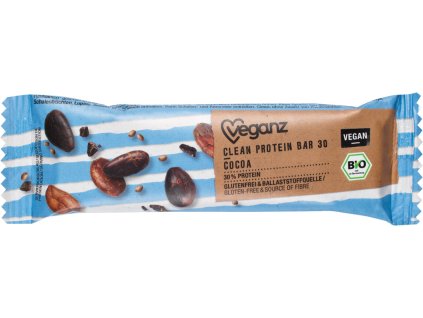 veganz clean protein tycinka s kakaovymi boby bio