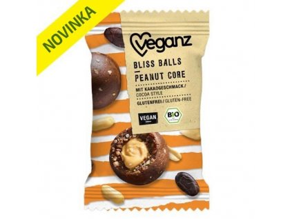 veganz kakaova kulicka plnena arasidovym maslem bio