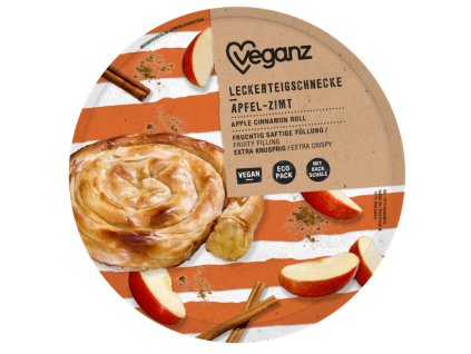 veganz strudlova rolka jablko skorice
