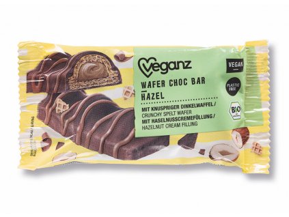 Veganz oplatka s oriskovou naplni v cokolade bio