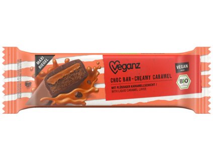 4251725802943 Veganz Choc Bar Creamy Caramel