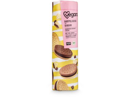 Veganz dvojité sušenky s kakaovou náplní, Bio