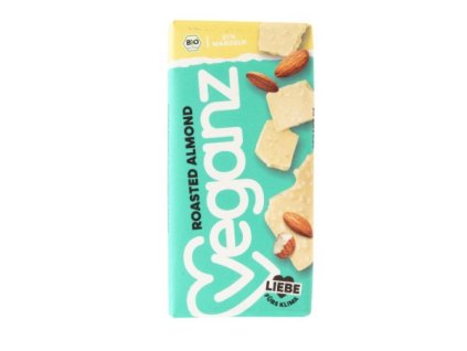 veganz bila cokolada s prazenymi mandlemi bio