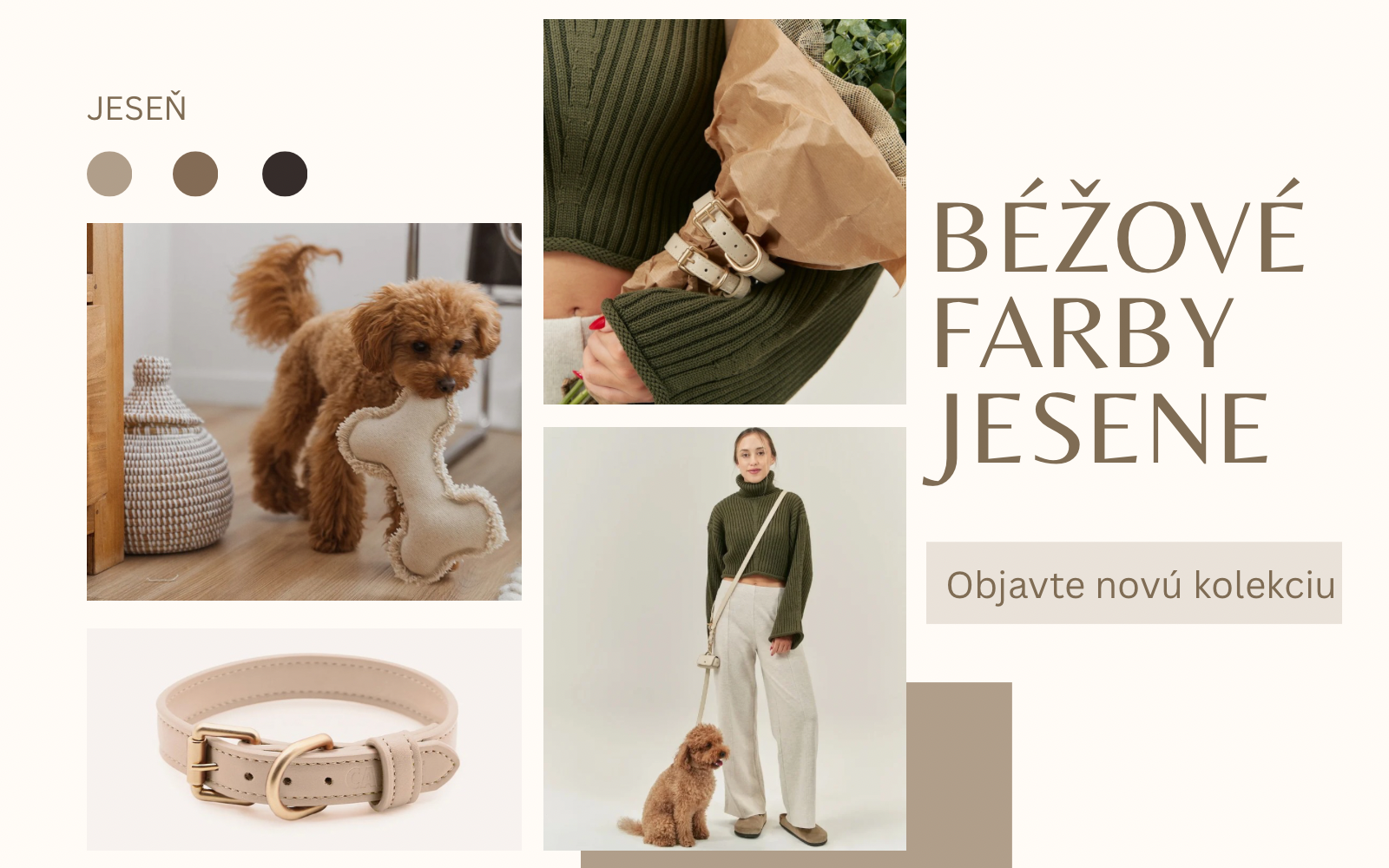 Jesenná kolekcia doplnkov pre zvieratá