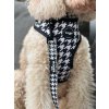 Houndstooth postroj pre psa – Black Edition