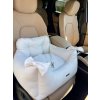 Luxusná autosedačka pre psíky – White Elegance
