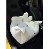 Luxusná autosedačka pre psíky – White Elegance