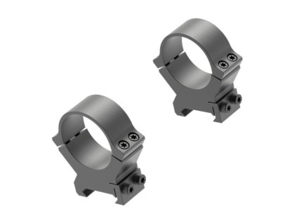 581505 1 krouzky leupold prw2 pevne na weaver picatinny 30mm vysoke matne cerne