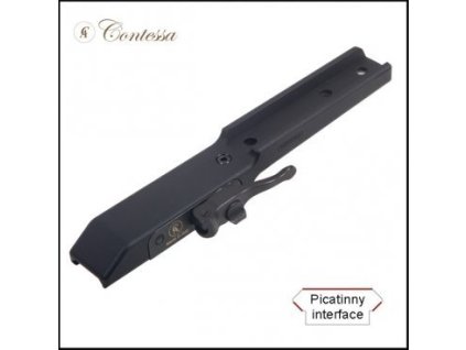 580911 zakladna mont contessa rychloupinaci pro weaver picatinny na nv optiky a terma pulsar