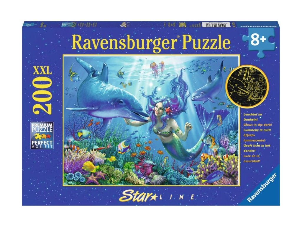 RAVENSBURGER Svítící puzzle Podvodní ráj XXL 200 dílků