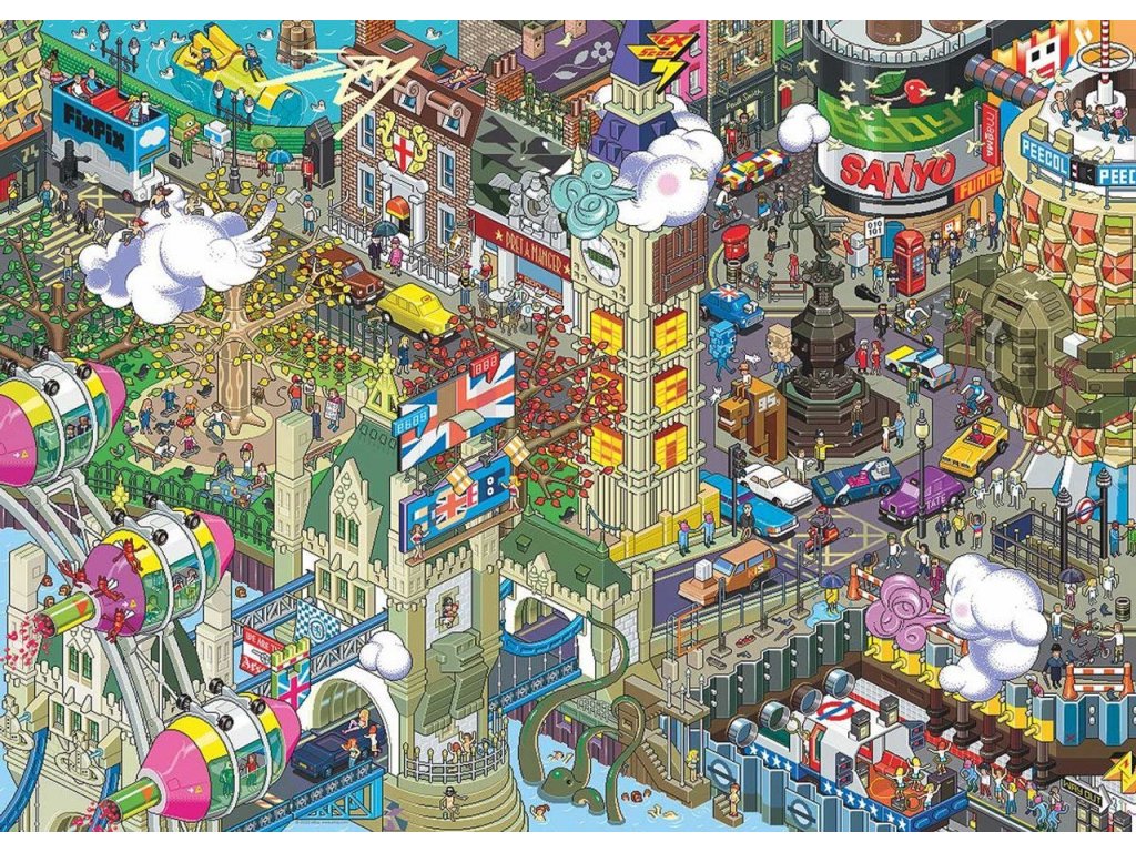 HEYE Puzzle Pixorama: Londýnské pátrání 1000 dílků