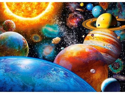 CASTORLAND Puzzle Planety a jejich měsíce 180 dílků