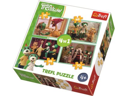 Puzzle Treflíci 4v1 (35,48,54,70 dílků)