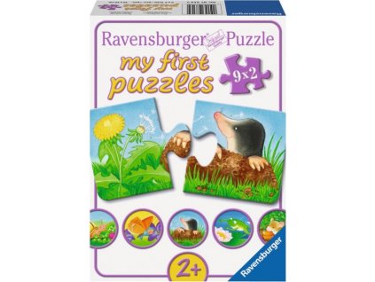 RAVENSBURGER Moje první puzzle Zvířátka na zahrádce 9x2 dílky