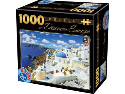 D-TOYS Puzzle Santorini, Řecko 1000 dílků