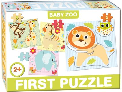 DOHÁNY Baby puzzle Na farmě 4v1 (3-5 dílky)