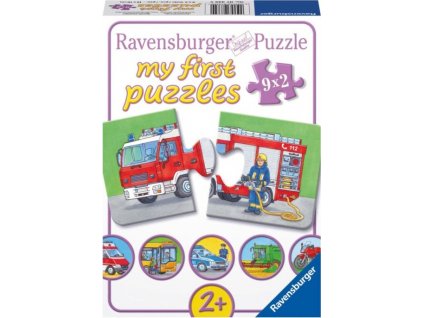 RAVENSBURGER Moje první puzzle Vozidla a stroje 9x2 dílky
