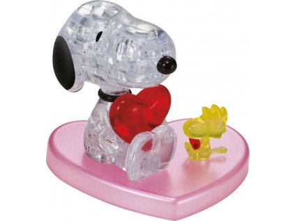 HCM KINZEL 3D Crystal puzzle Zamilovaný Snoopy 34 dílků