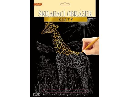 ARTLOVER Škrabací obrázek (zlatý) - Kůň