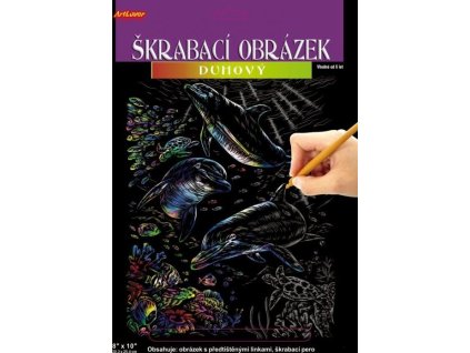 ARTLOVER Škrabací obrázek (duhový) - Pejsci