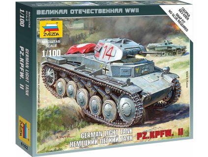 Wargames (WWII) tank 6102 - German Panzer II (1:100)