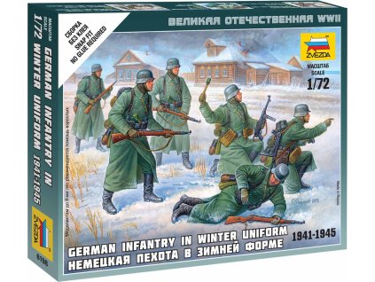 Wargames (WWII) figurky 6198 - German Infantry (Winter Uniform) (1:72)