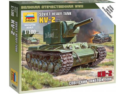 Wargames (WWII) tank 6202 - Soviet Tank KV-2 (1:100)