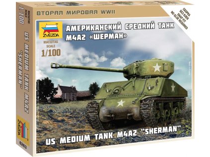 Wargames (WWII) tank 6263 - Sherman M-4 (1:100)