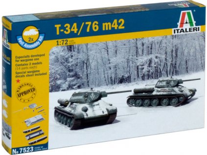 Fast Assembly tanky 7523 - T 34 / 76 m42 (1:72)