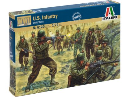 Model Kit figurky 6120 - WWII - AMERICAN INFANTRY (1:72)