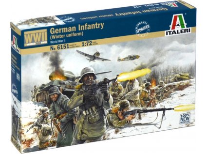 Model Kit figurky 6151 - WWII - GERMAN INFANTRY (Winter Uniform) (1:72)