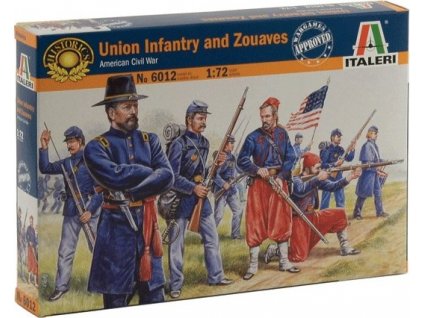 Model Kit figurky 6012 - UNION INFANTRY / ZUAVES (AMERICAN CIVIL WAR) (1:72)