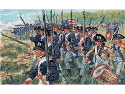 Model Kit figurky 6060 - AMERICAN INFANTRY (AM.INDEP.WARS 1776 ) (1:72)