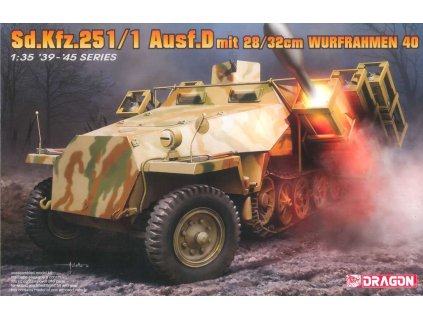 Model Kit military 6861 - Sd.Kfz.251/1 Ausf.D with 28/32cm Wurfrahmen 40 (1:35)