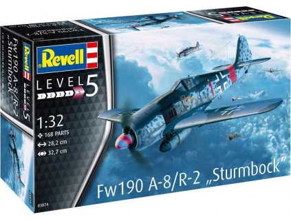 Plastic ModelKit letadlo 03874 - Fw190 A-8 "Sturmbock" (1:32)