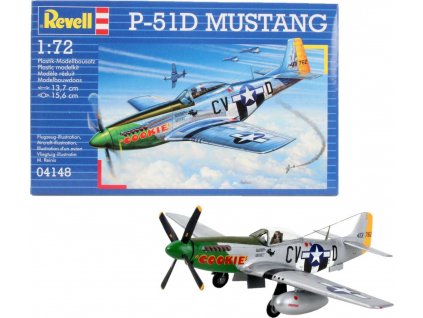 Plastic ModelKit letadlo 04148 - P-51D MUSTANG (1:72)