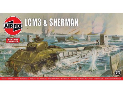 Classic Kit VINTAGE military A03301V - LCM3 & Sherman Tank (1:76)