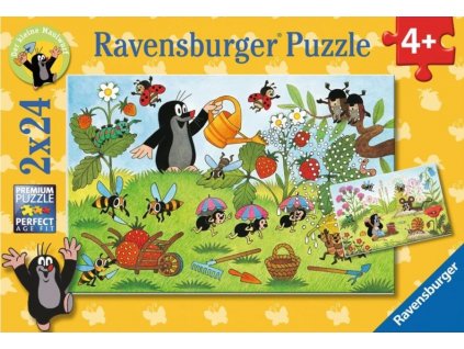 RAVENSBURGER Puzzle Krteček na zahrádce 2x24 dílků